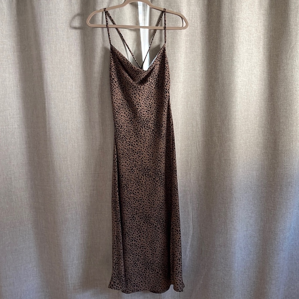 Audrey 3+1 Leopard Maxi Dress Size Medium